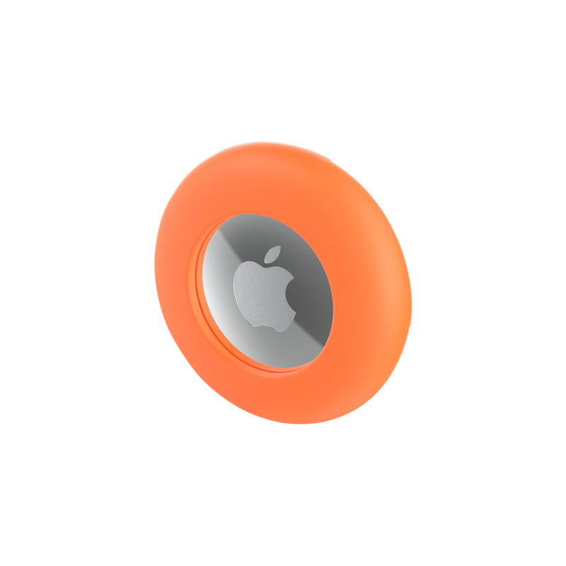 SafeTails AirTag Holder – Tangerine Orange