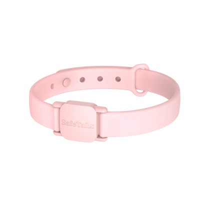 Petal Pink SafeTails silicone breakaway cat collar